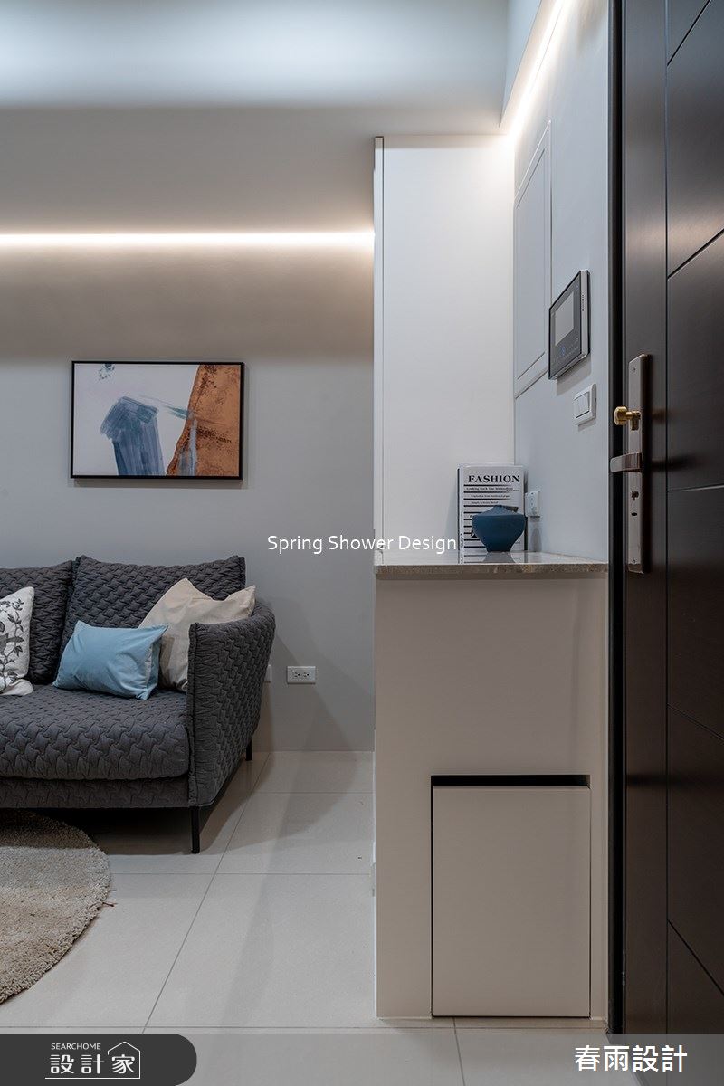 14坪新成屋(5年以下)＿現代風玄關客廳案例圖片＿春雨設計＿春雨_143 新店璞御之1