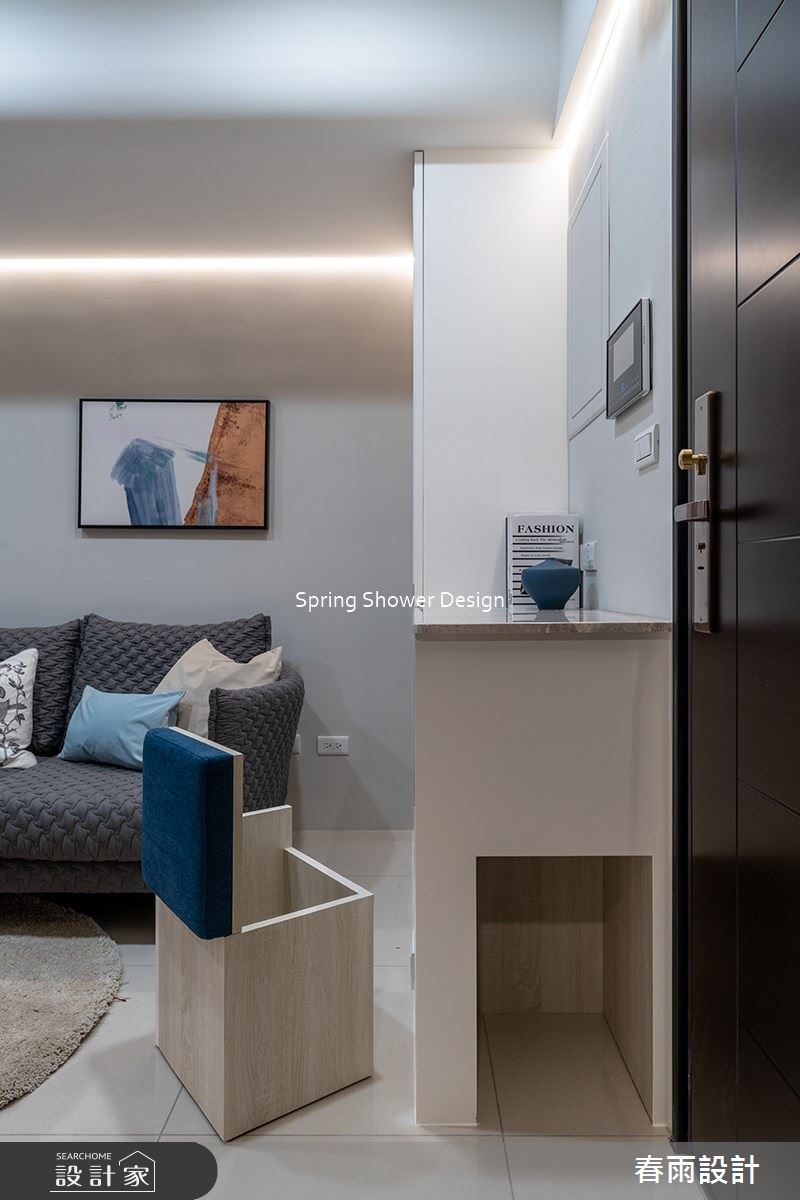 14坪新成屋(5年以下)＿現代風玄關客廳案例圖片＿春雨設計＿春雨_143 新店璞御之2