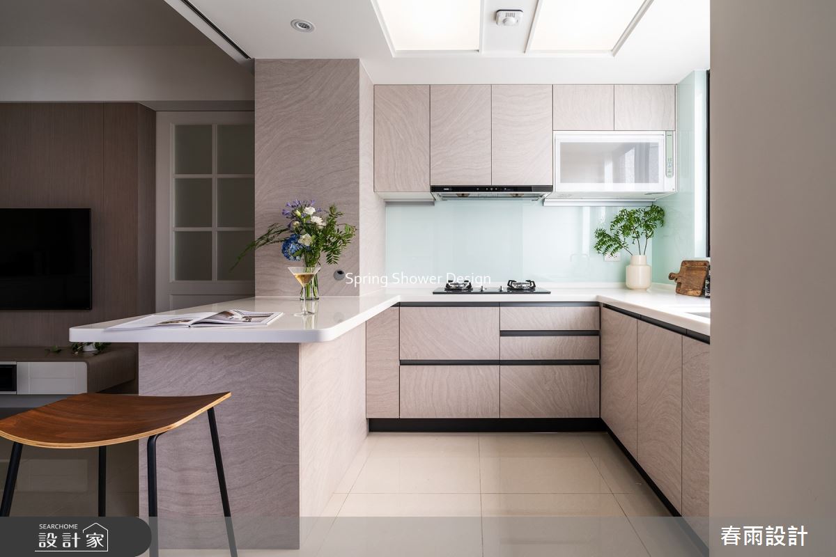 14坪新成屋(5年以下)＿現代風廚房案例圖片＿春雨設計＿春雨_143 新店璞御之10