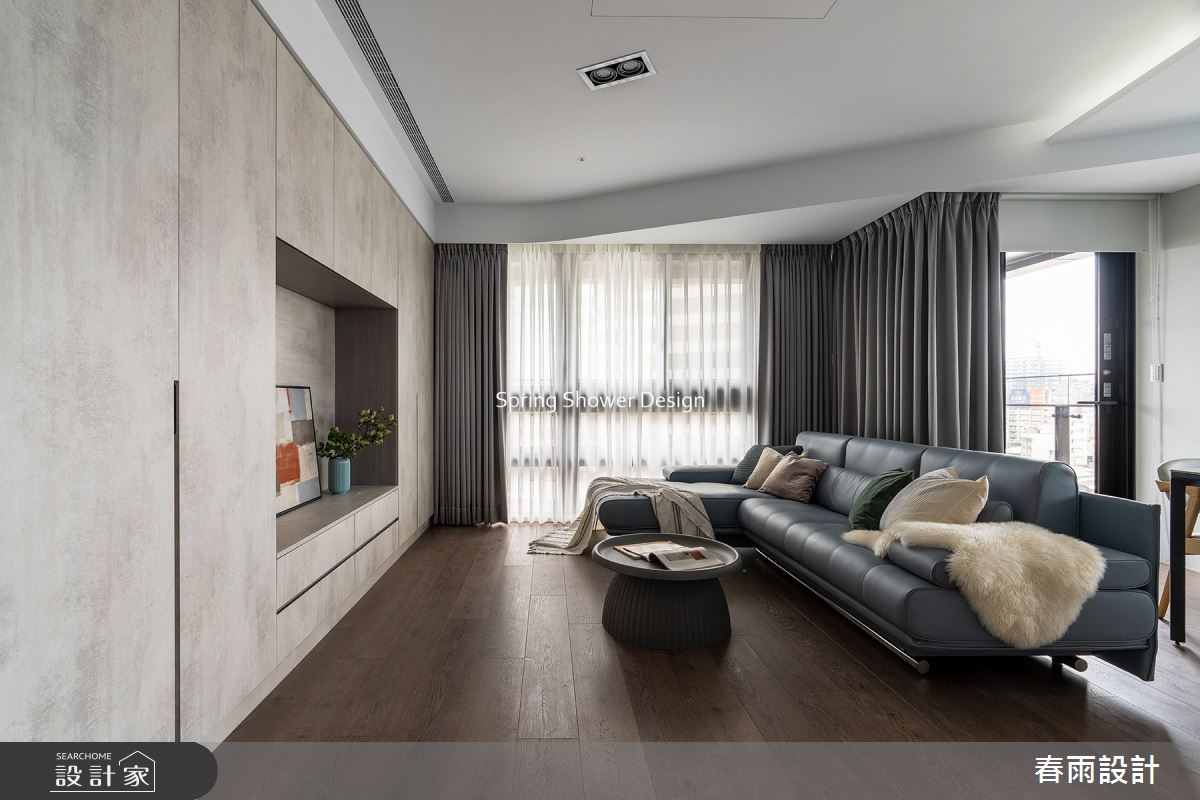 29坪新成屋(5年以下)＿現代風客廳案例圖片＿春雨設計＿春雨_144 碧根21號之6