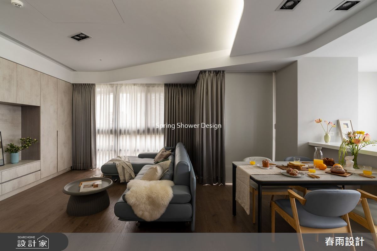 29坪新成屋(5年以下)＿現代風客廳餐廳案例圖片＿春雨設計＿春雨_144 碧根21號之10