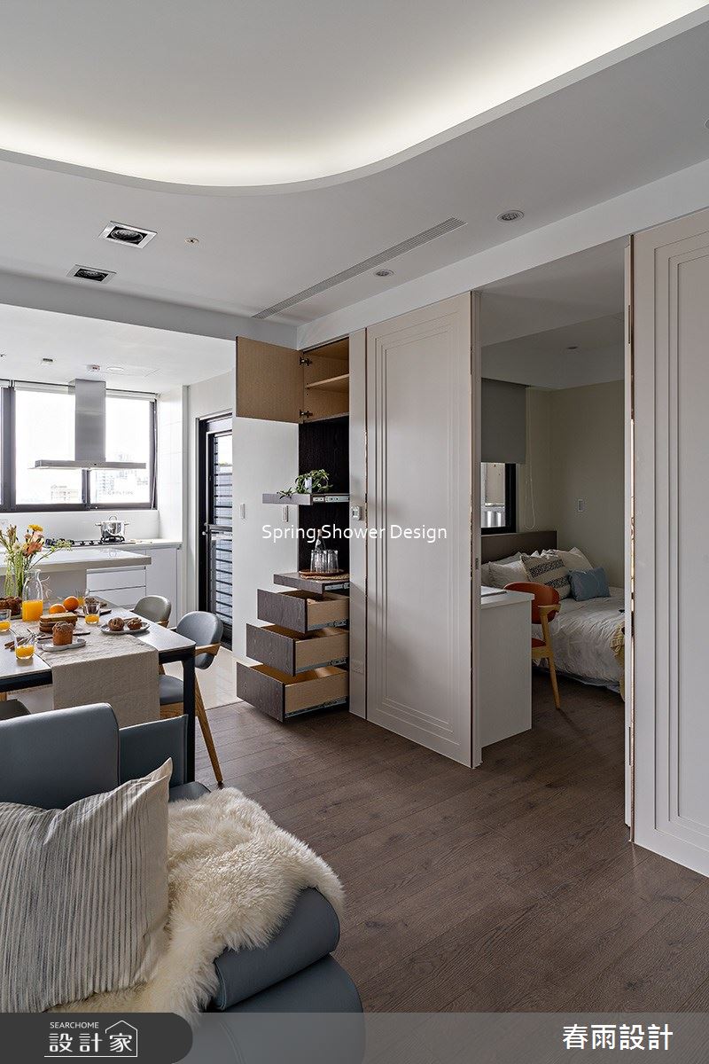 29坪新成屋(5年以下)＿現代風客廳餐廳廚房吧檯案例圖片＿春雨設計＿春雨_144 碧根21號之14