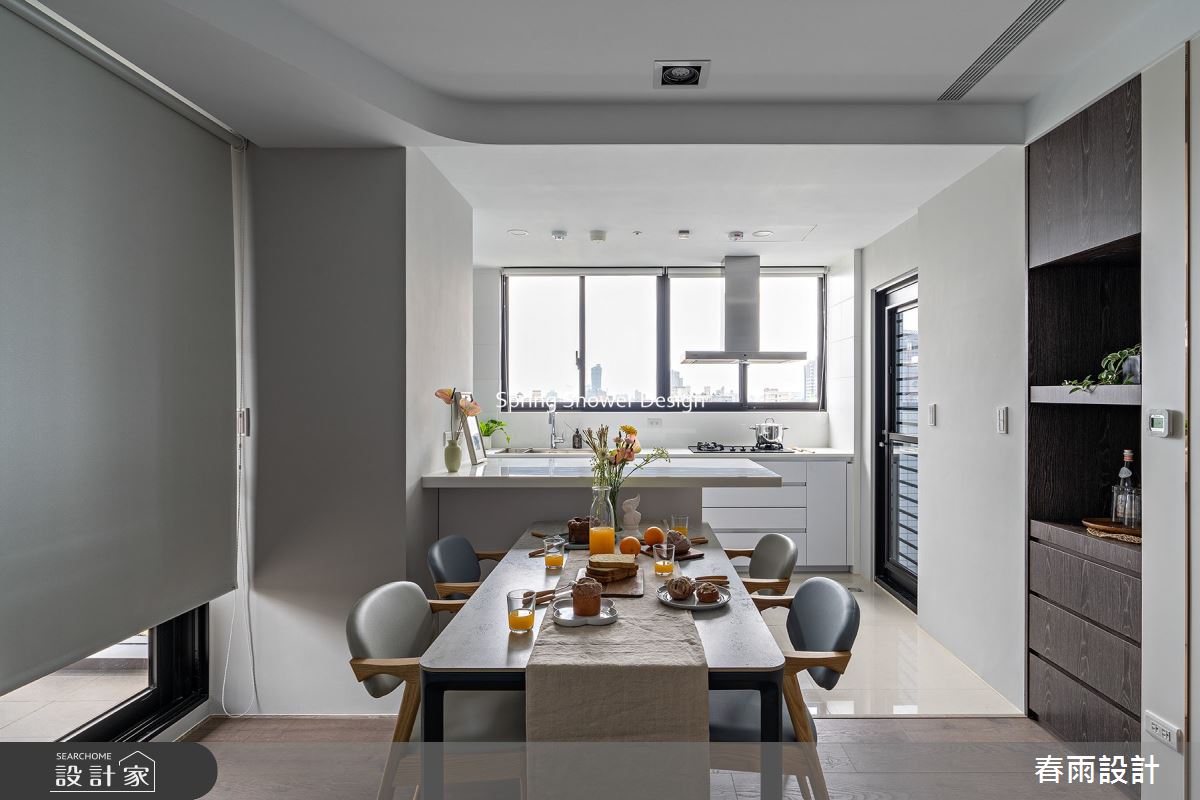 29坪新成屋(5年以下)＿現代風餐廳廚房吧檯案例圖片＿春雨設計＿春雨_144 碧根21號之15
