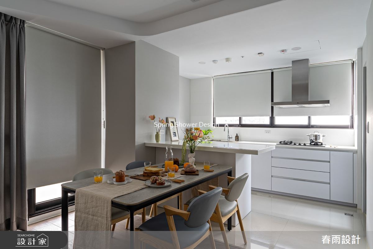 29坪新成屋(5年以下)＿現代風餐廳廚房吧檯案例圖片＿春雨設計＿春雨_144 碧根21號之17