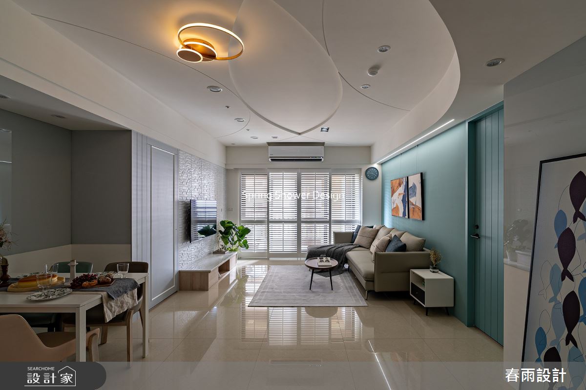 32坪新成屋(5年以下)＿現代風客廳案例圖片＿春雨設計＿春雨_148 永鼎帝京之7