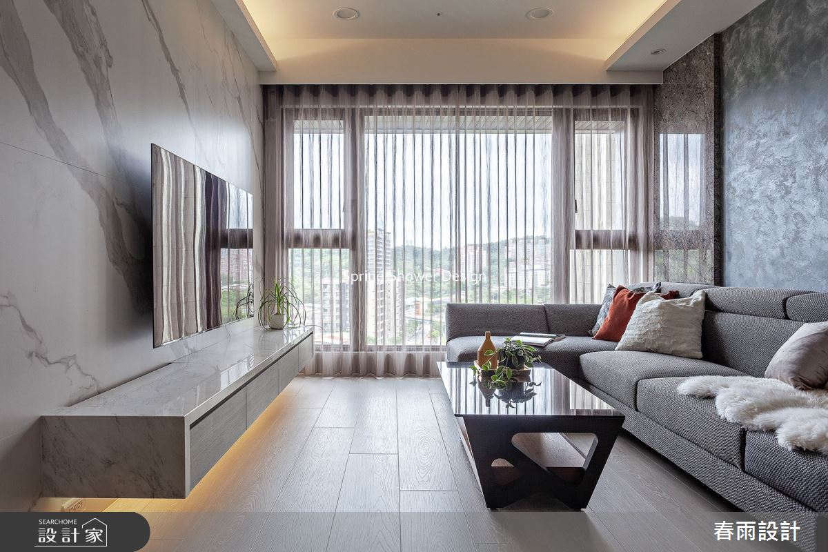 新成屋(5年以下)＿現代風客廳案例圖片＿春雨設計＿春雨_149 南方莊園之7