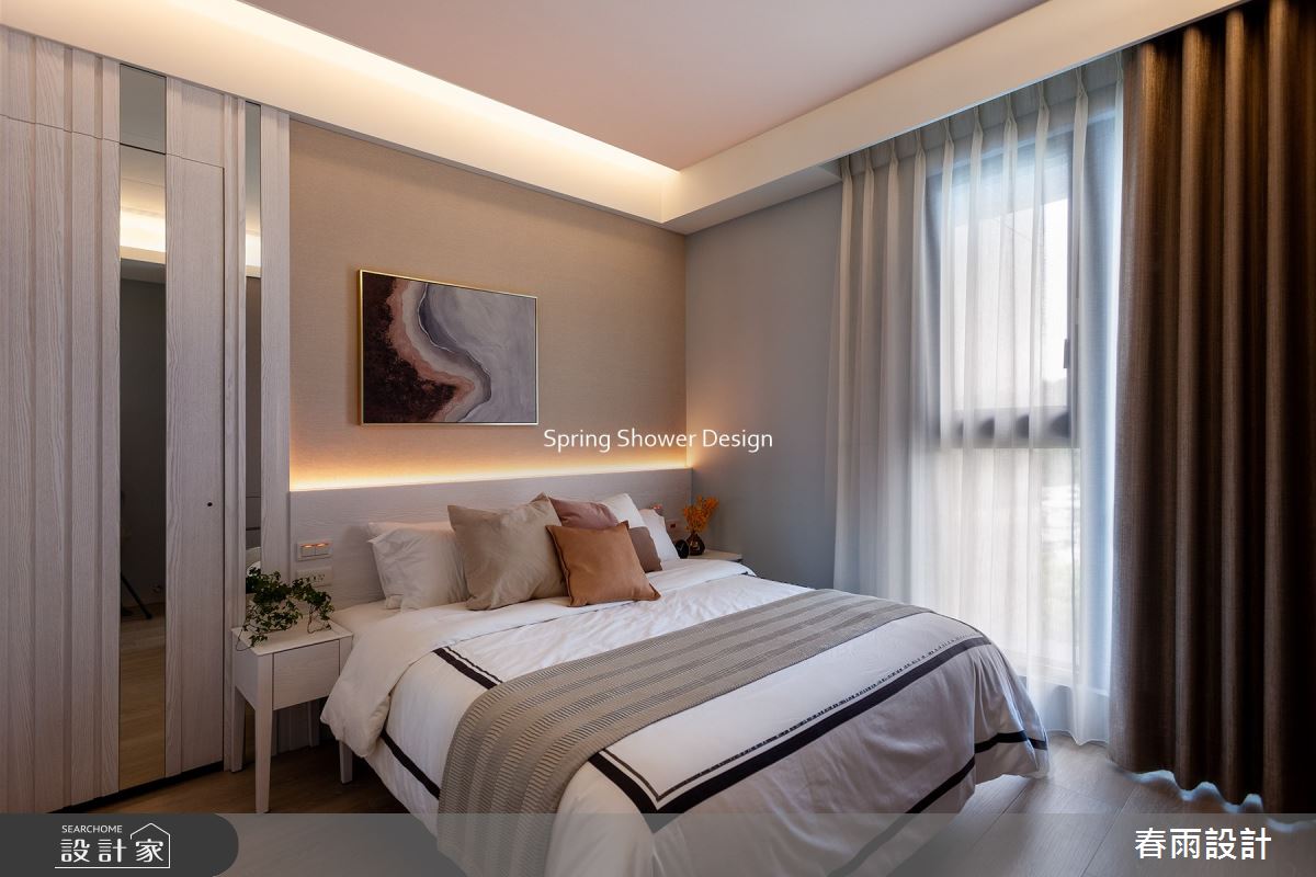 新成屋(5年以下)＿現代風臥室案例圖片＿春雨設計＿春雨_149 南方莊園之19