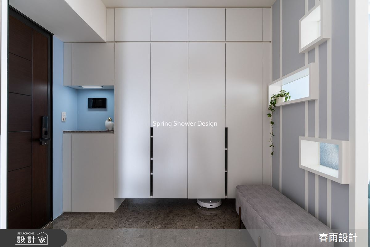41坪新成屋(5年以下)＿休閒風玄關案例圖片＿春雨設計＿春雨_155 板橋仰真之2