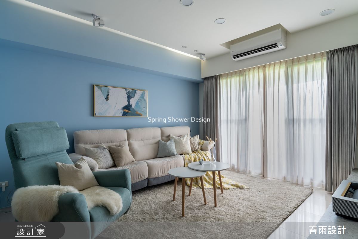 41坪新成屋(5年以下)＿休閒風客廳案例圖片＿春雨設計＿春雨_155 板橋仰真之4