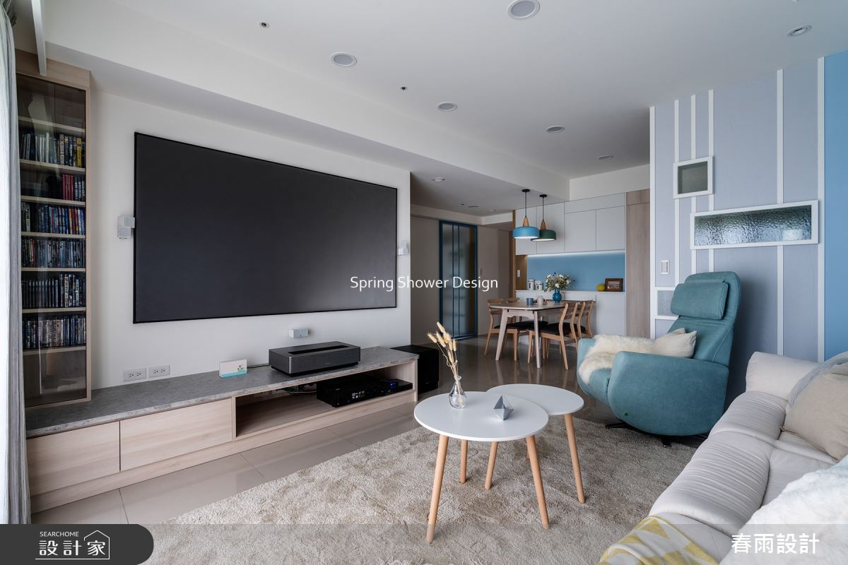 41坪新成屋(5年以下)＿休閒風客廳案例圖片＿春雨設計＿春雨_155 板橋仰真之6