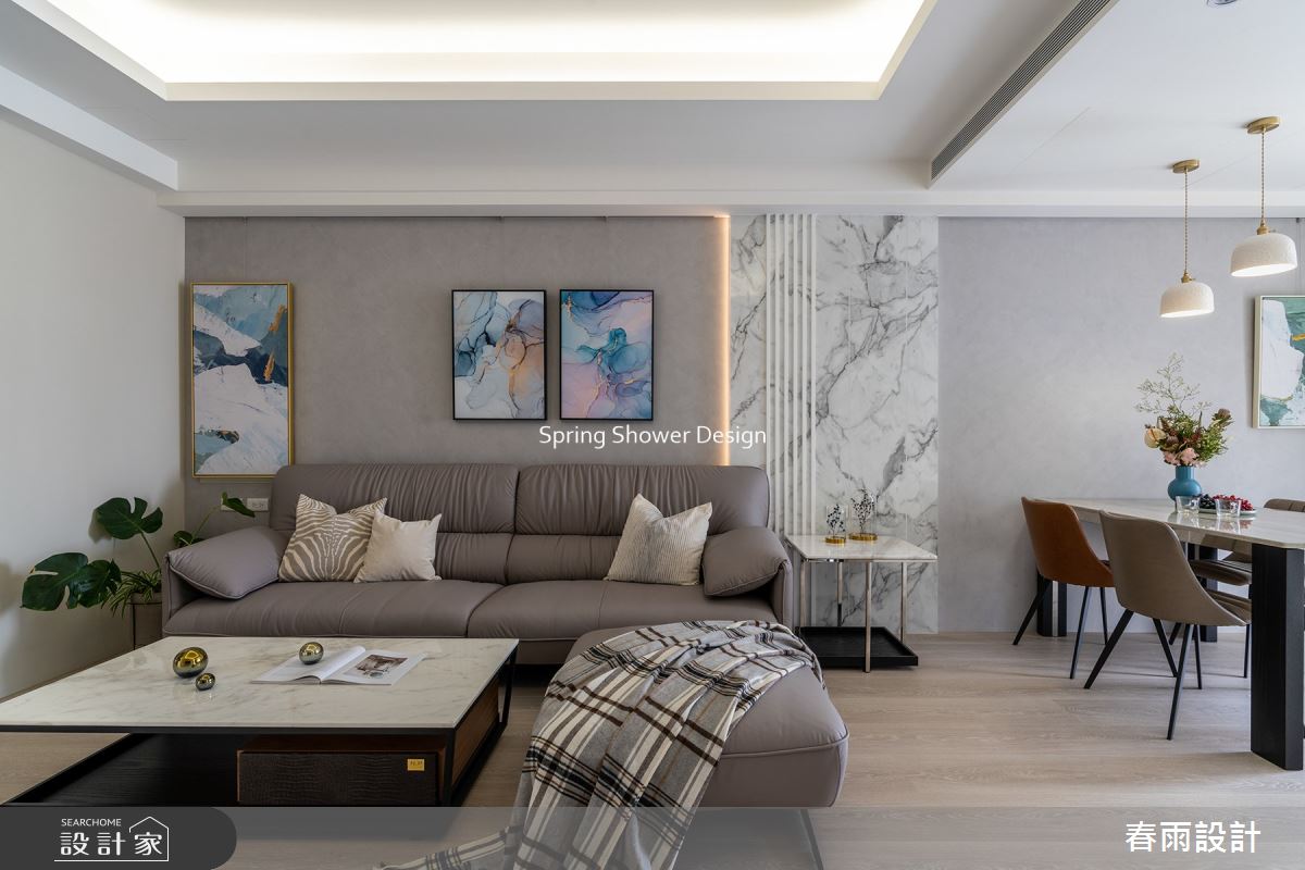 新成屋(5年以下)＿混搭風客廳案例圖片＿春雨設計＿春雨_157 福德One之4
