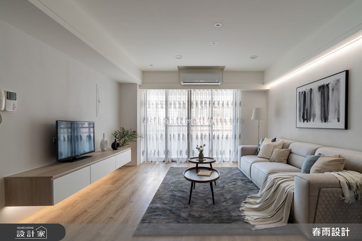 老屋(16~30年)＿現代風客廳案例圖片＿春雨設計＿春雨_159 泰順街之2