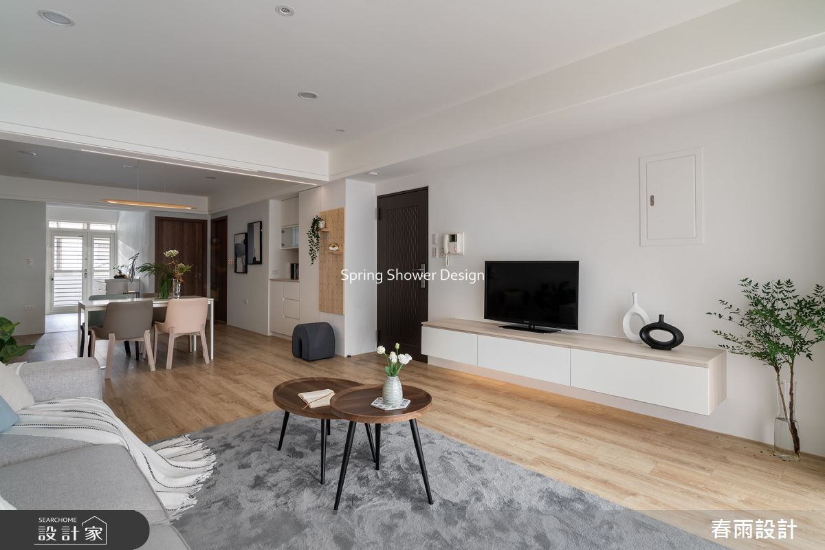老屋(16~30年)＿現代風玄關客廳餐廳案例圖片＿春雨設計＿春雨_159 泰順街之3