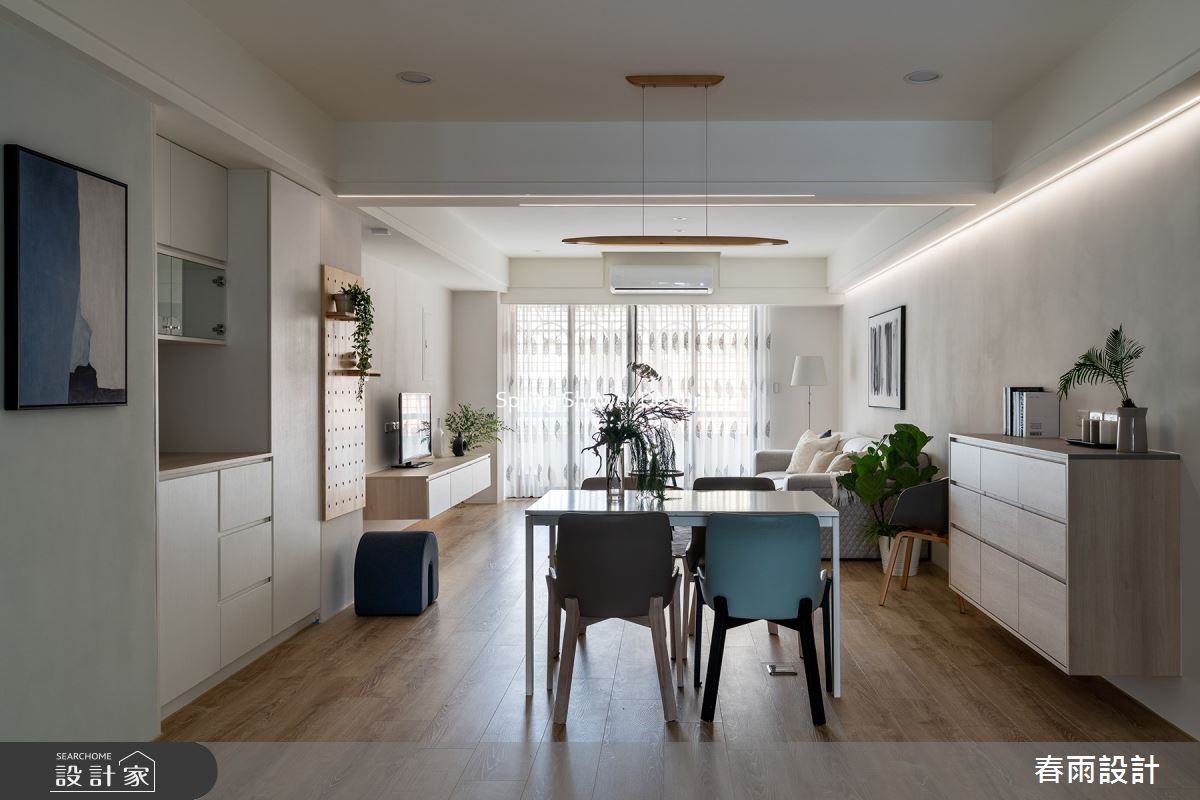老屋(16~30年)＿現代風客廳餐廳案例圖片＿春雨設計＿春雨_159 泰順街之10
