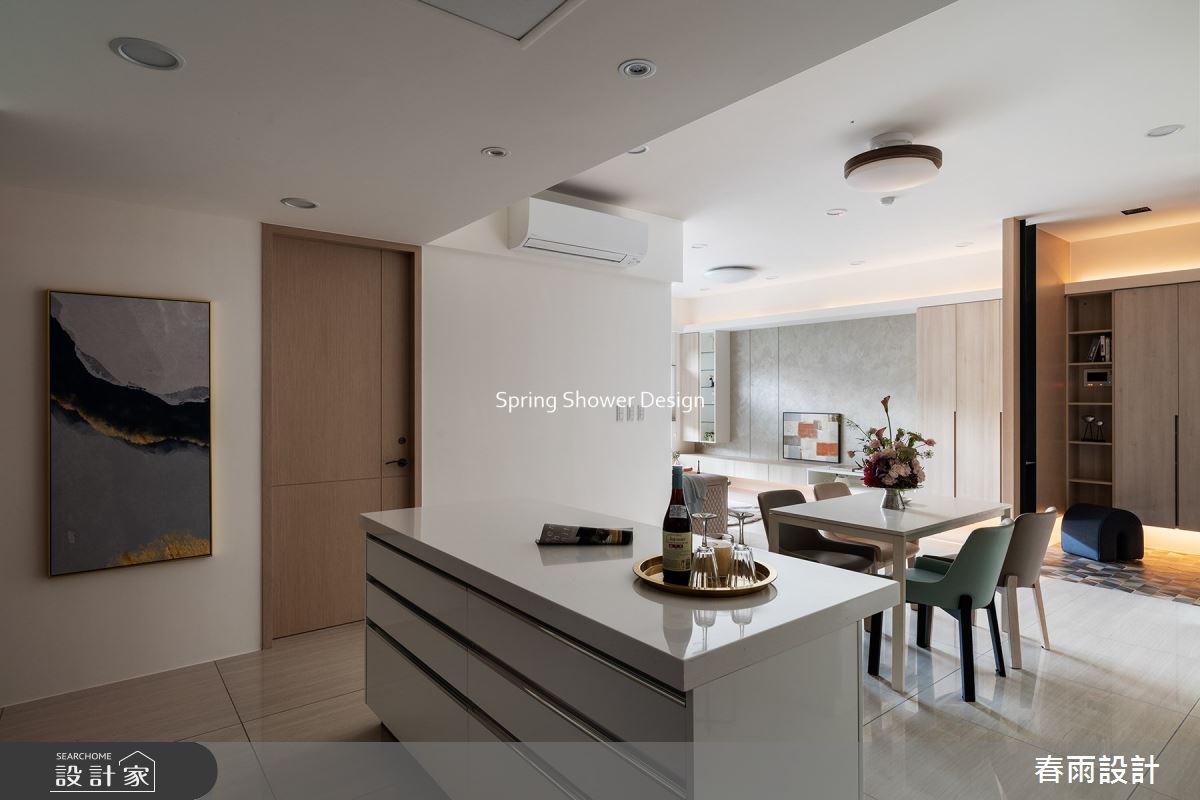 新成屋(5年以下)＿現代風玄關客廳餐廳中島案例圖片＿春雨設計＿春雨_160 鹿鳴館之8