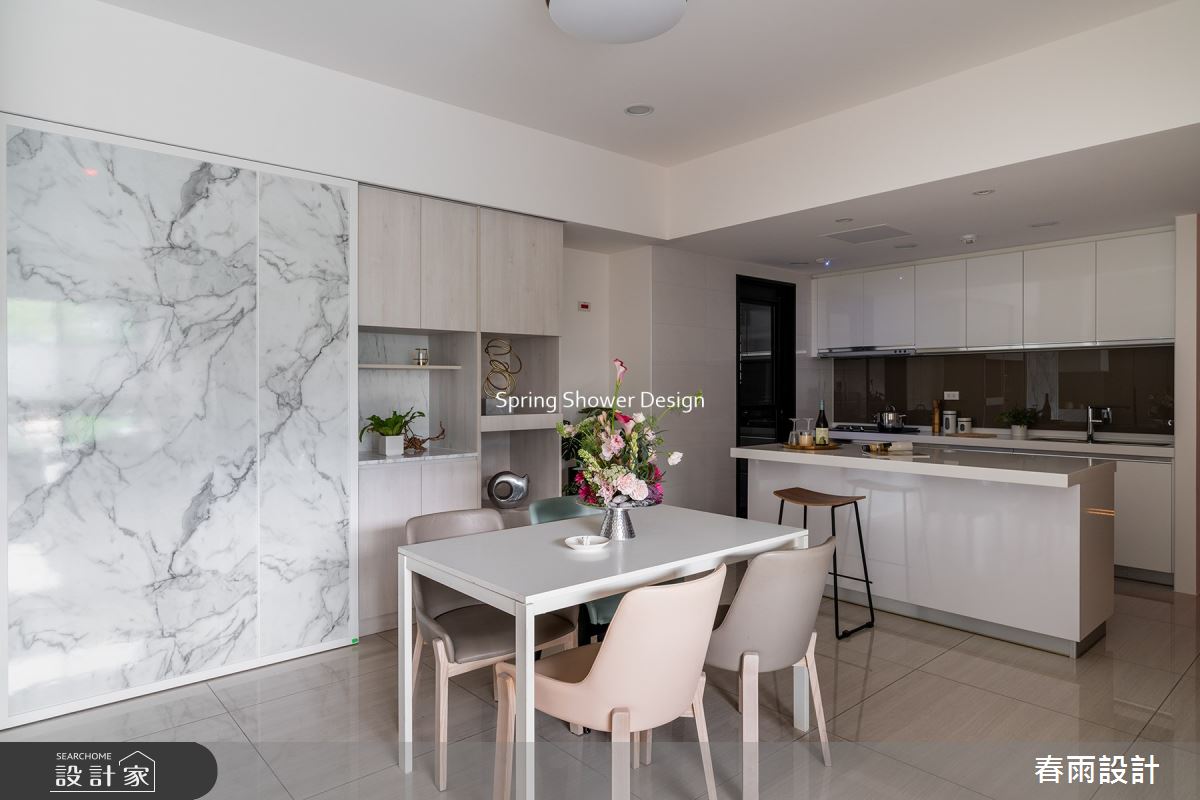 新成屋(5年以下)＿現代風餐廳廚房吧檯中島案例圖片＿春雨設計＿春雨_160 鹿鳴館之9