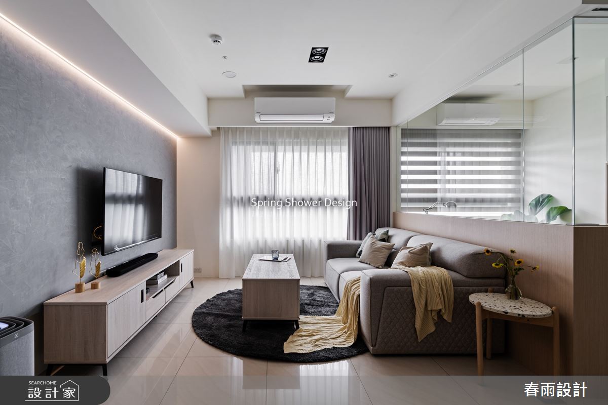 27坪新成屋(5年以下)＿現代風客廳案例圖片＿春雨設計＿春雨_162 聯上匯翠之3