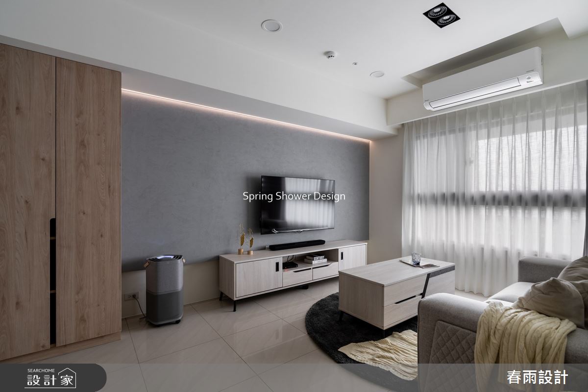 27坪新成屋(5年以下)＿現代風客廳案例圖片＿春雨設計＿春雨_162 聯上匯翠之4