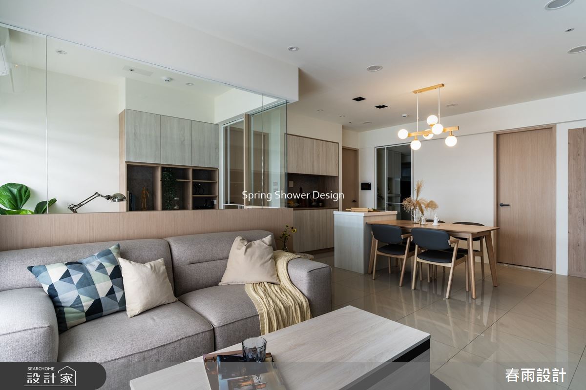 27坪新成屋(5年以下)＿現代風客廳餐廳書房工作區案例圖片＿春雨設計＿春雨_162 聯上匯翠之7