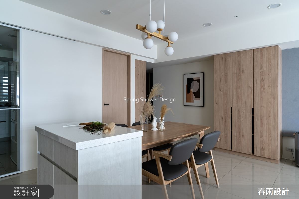 27坪新成屋(5年以下)＿現代風餐廳中島案例圖片＿春雨設計＿春雨_162 聯上匯翠之10