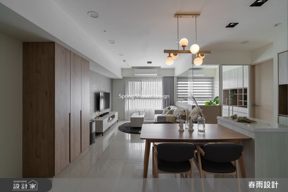 27坪新成屋(5年以下)＿現代風客廳餐廳書房工作區案例圖片＿春雨設計＿春雨_162 聯上匯翠之12