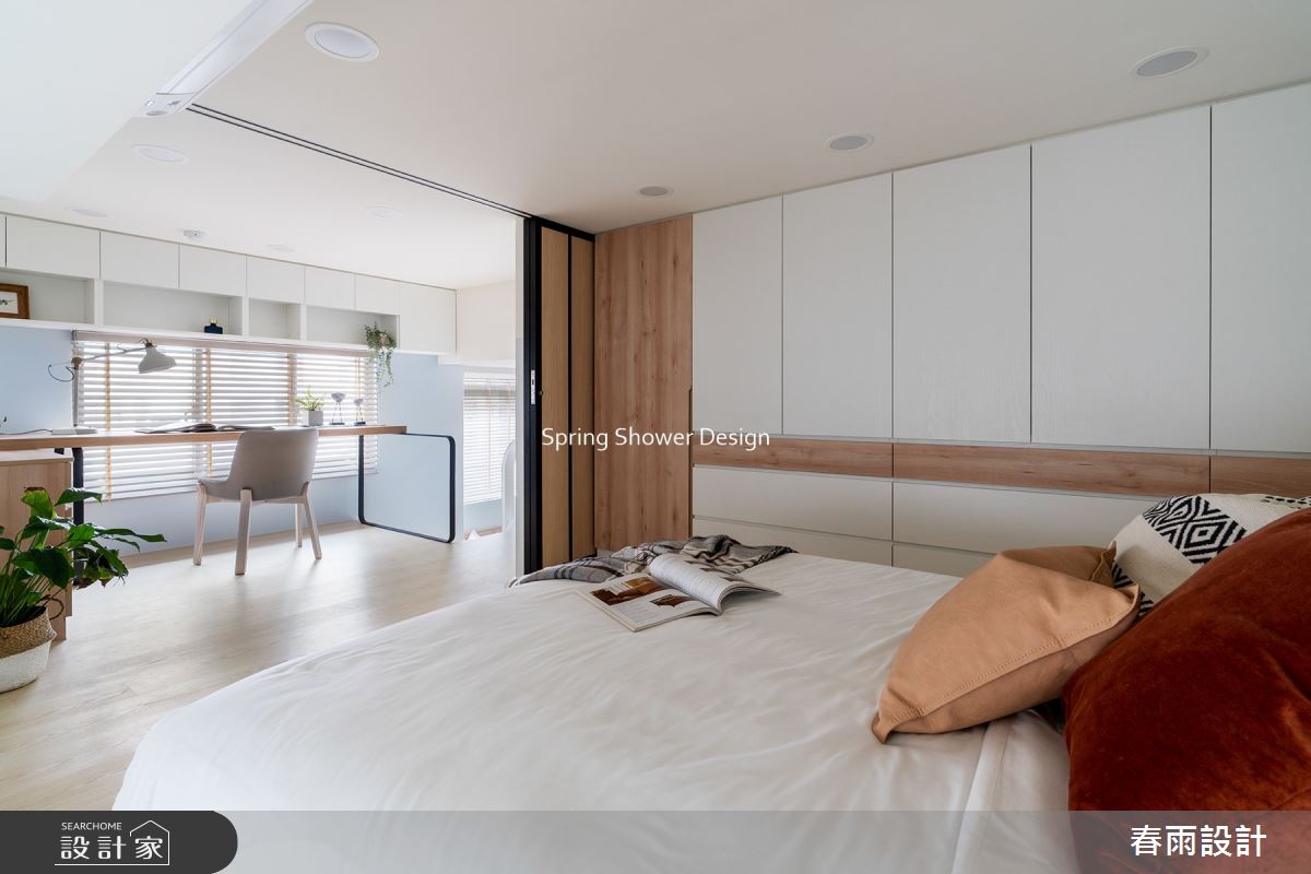 老屋(16~30年)＿現代風臥室書房工作區案例圖片＿春雨設計＿春雨_164 內湖程公館之19