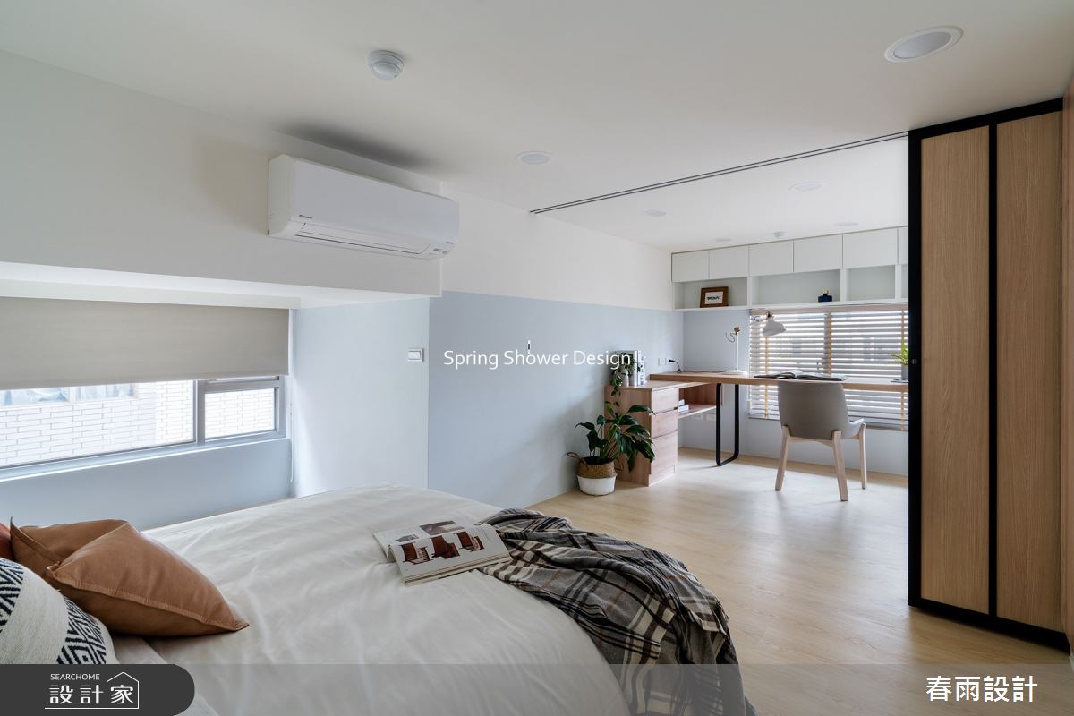 老屋(16~30年)＿現代風臥室書房工作區案例圖片＿春雨設計＿春雨_164 內湖程公館之20