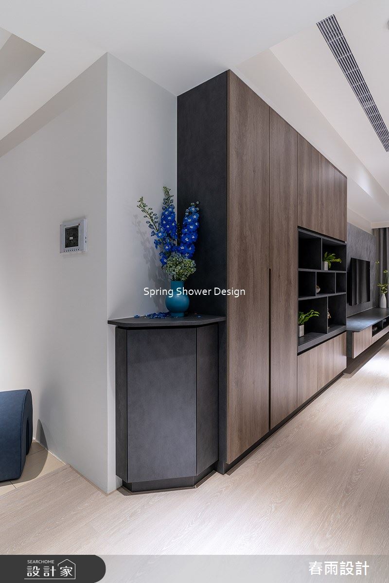 新成屋(5年以下)＿現代風玄關客廳案例圖片＿春雨設計＿春雨_165 淡水宏盛蒙德里安之4