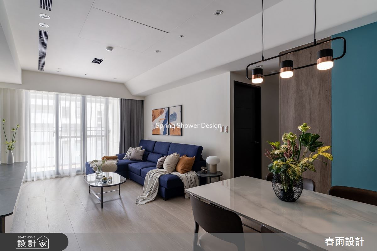 新成屋(5年以下)＿現代風客廳餐廳案例圖片＿春雨設計＿春雨_165 淡水宏盛蒙德里安之5