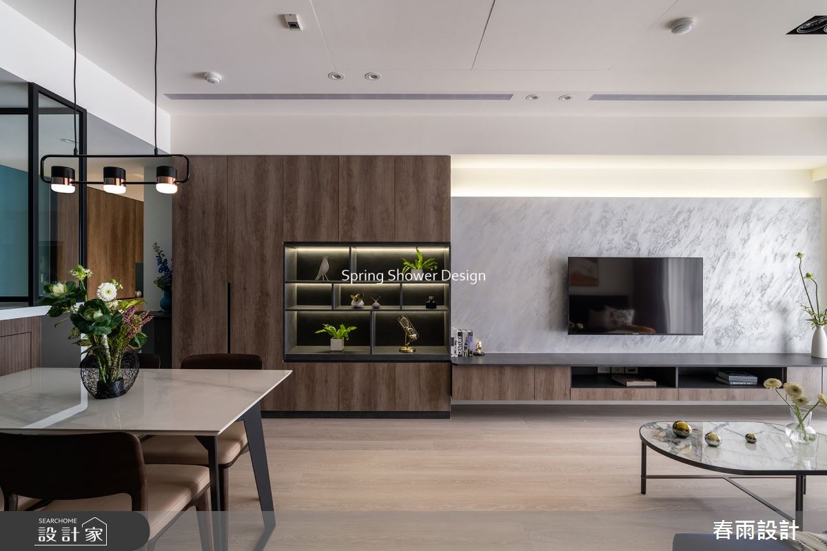 新成屋(5年以下)＿現代風客廳餐廳案例圖片＿春雨設計＿春雨_165 淡水宏盛蒙德里安之6
