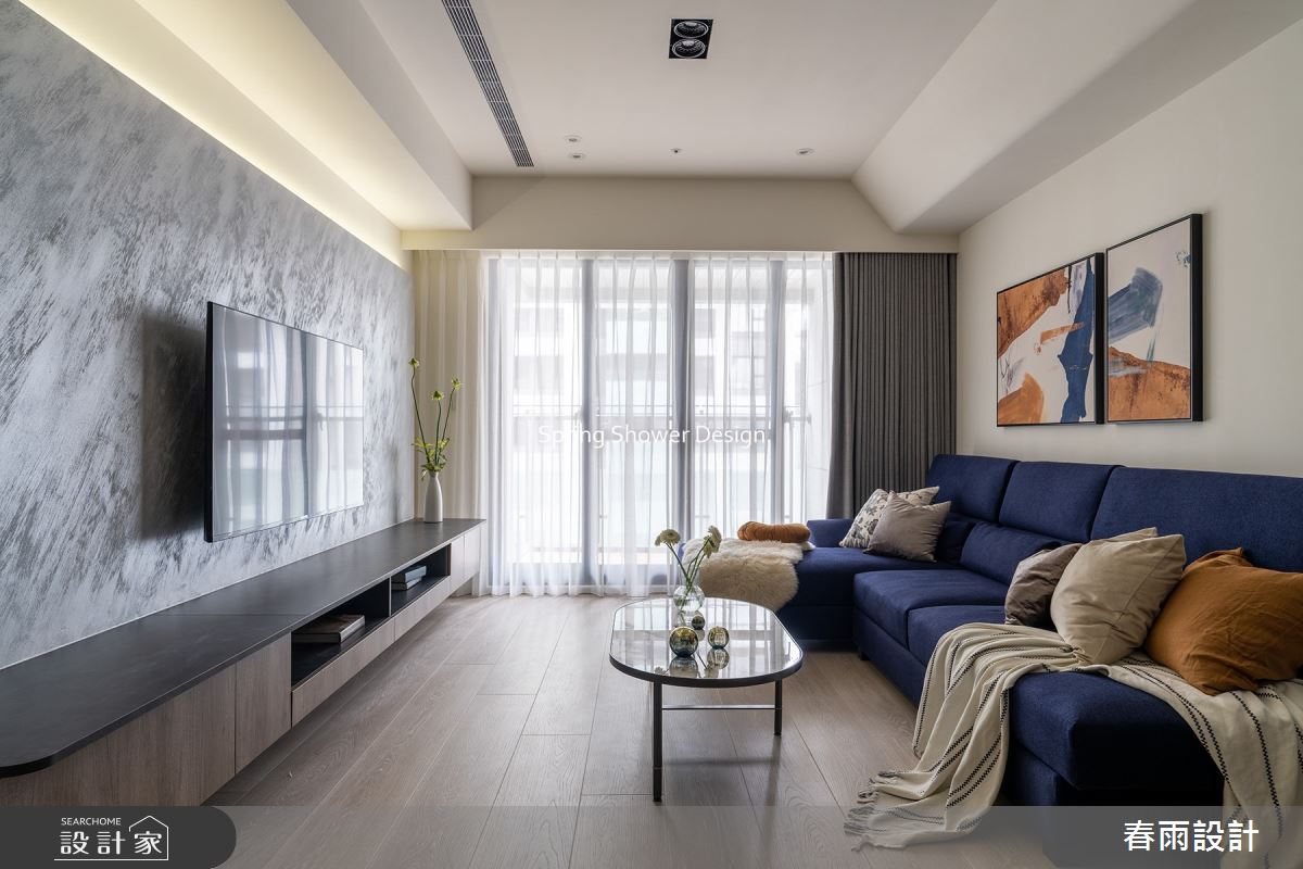 新成屋(5年以下)＿現代風客廳案例圖片＿春雨設計＿春雨_165 淡水宏盛蒙德里安之7