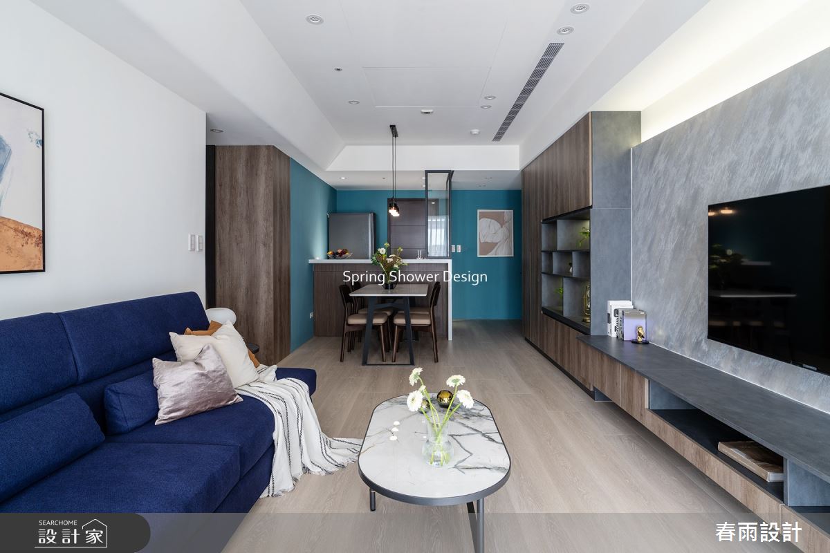 新成屋(5年以下)＿現代風客廳餐廳案例圖片＿春雨設計＿春雨_165 淡水宏盛蒙德里安之9
