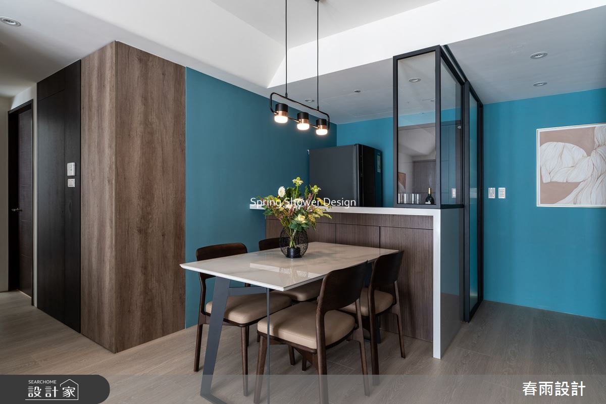 新成屋(5年以下)＿現代風餐廳廚房案例圖片＿春雨設計＿春雨_165 淡水宏盛蒙德里安之10