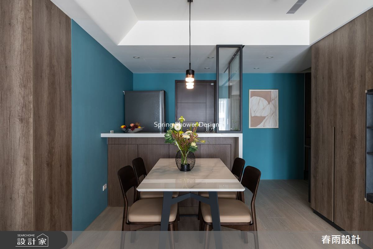新成屋(5年以下)＿現代風餐廳廚房案例圖片＿春雨設計＿春雨_165 淡水宏盛蒙德里安之11