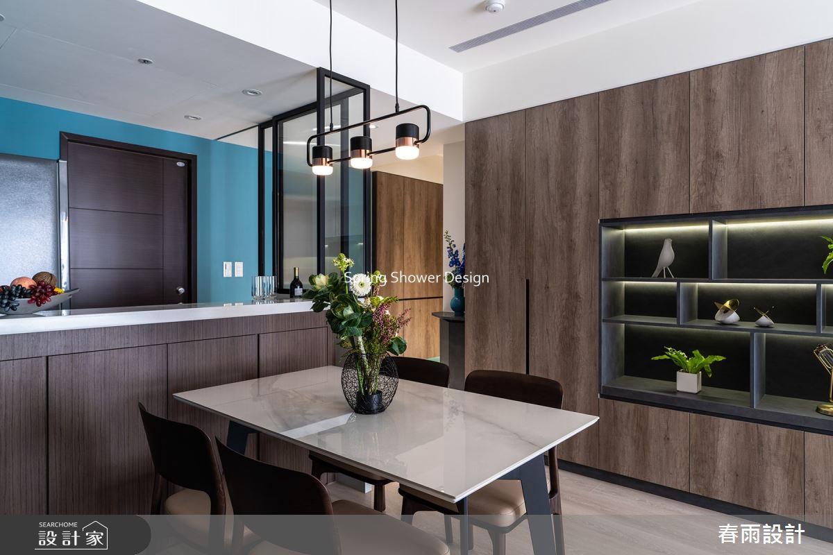 新成屋(5年以下)＿現代風餐廳廚房案例圖片＿春雨設計＿春雨_165 淡水宏盛蒙德里安之12