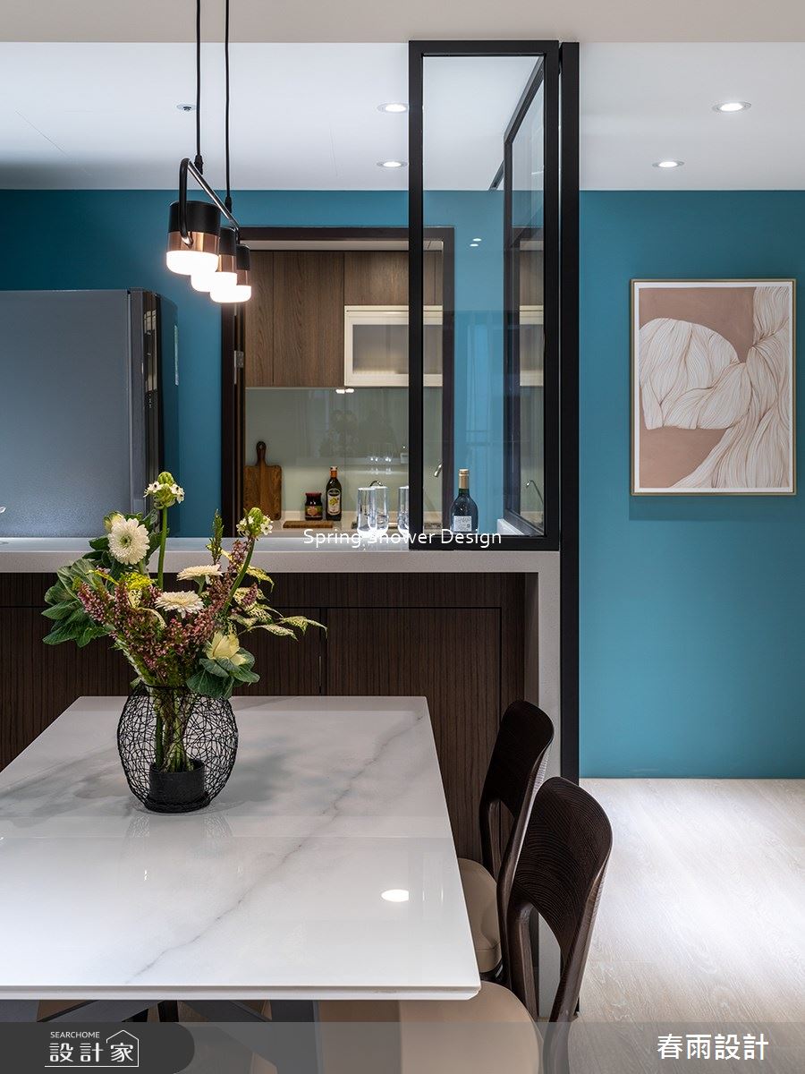 新成屋(5年以下)＿現代風餐廳廚房案例圖片＿春雨設計＿春雨_165 淡水宏盛蒙德里安之14