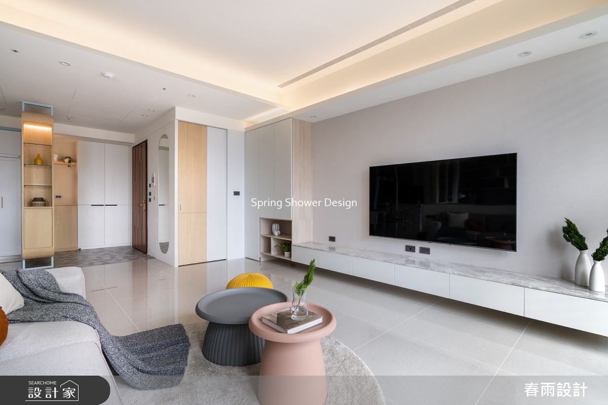 新成屋(5年以下)＿現代風玄關客廳案例圖片＿春雨設計＿春雨_166 坤山沐慕之8