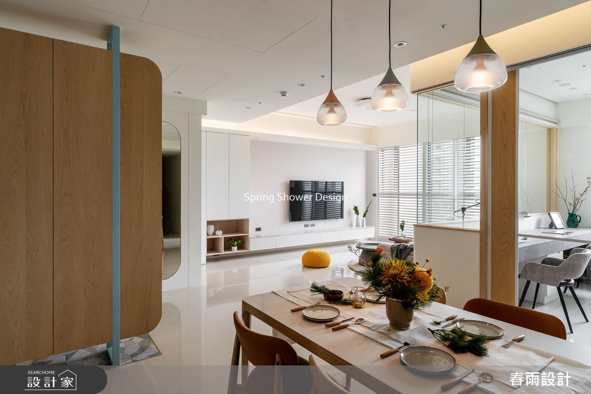 新成屋(5年以下)＿現代風客廳餐廳書房工作區案例圖片＿春雨設計＿春雨_166 坤山沐慕之10