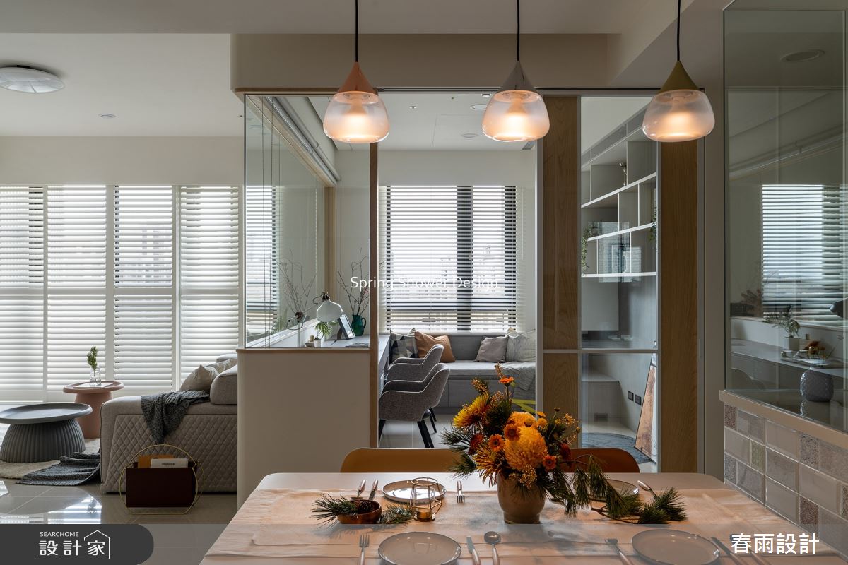 新成屋(5年以下)＿現代風客廳餐廳書房工作區臥榻案例圖片＿春雨設計＿春雨_166 坤山沐慕之14