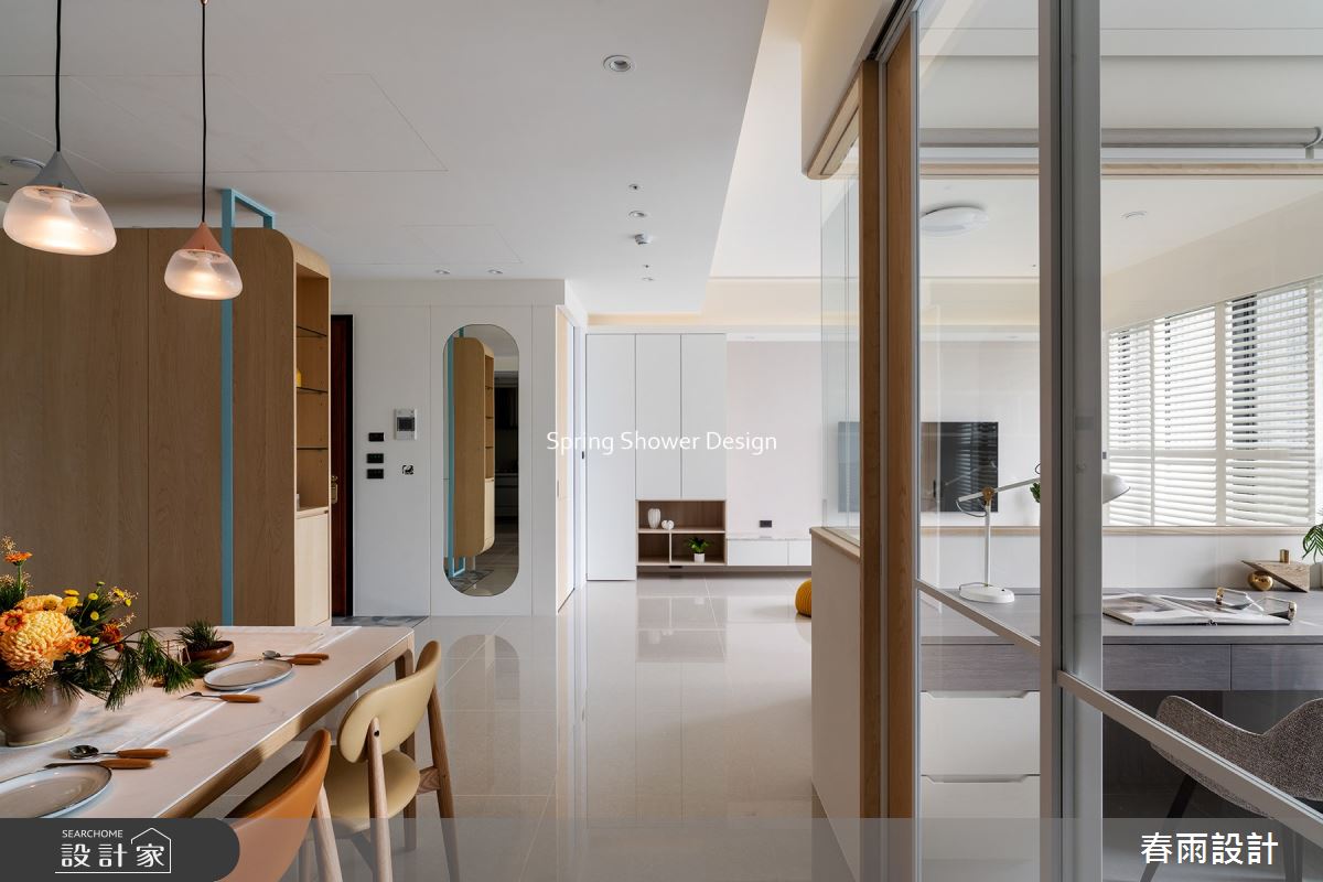 新成屋(5年以下)＿現代風玄關客廳餐廳書房工作區案例圖片＿春雨設計＿春雨_166 坤山沐慕之16