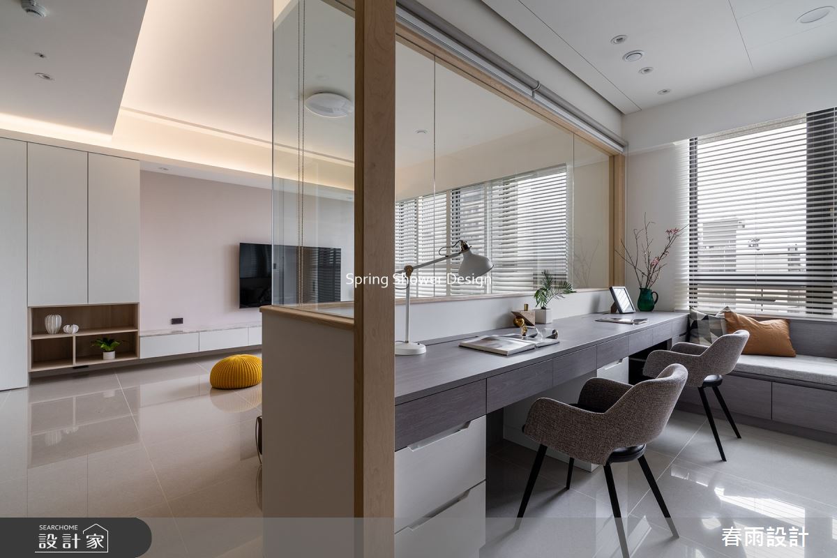新成屋(5年以下)＿現代風客廳書房工作區臥榻案例圖片＿春雨設計＿春雨_166 坤山沐慕之17