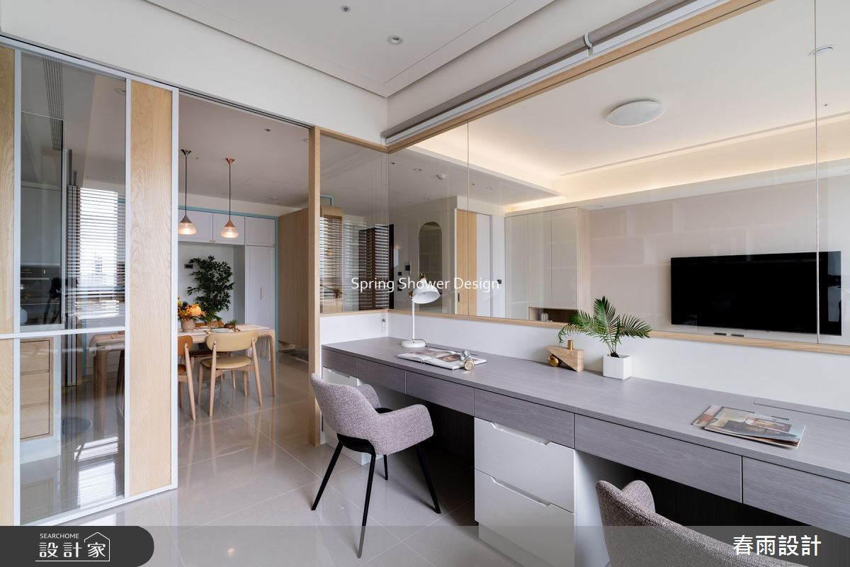 新成屋(5年以下)＿現代風客廳餐廳書房工作區案例圖片＿春雨設計＿春雨_166 坤山沐慕之20