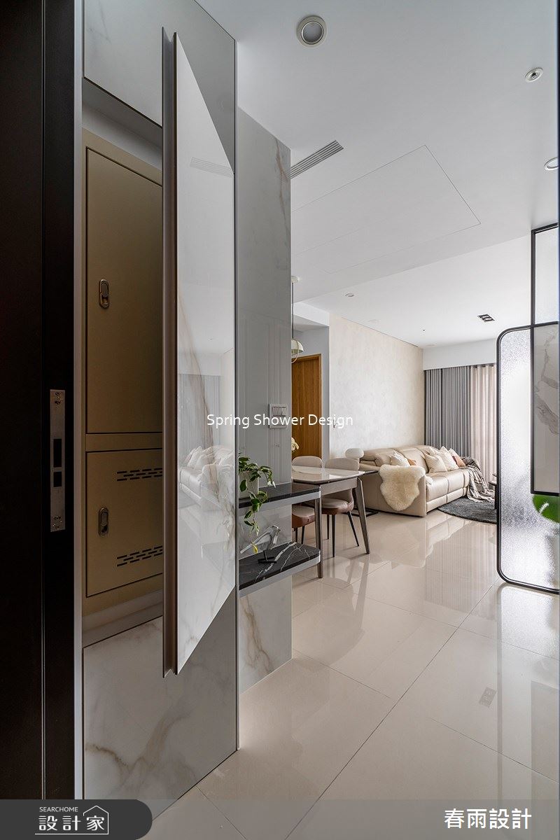 28坪新成屋(5年以下)＿現代風玄關客廳餐廳案例圖片＿春雨設計＿春雨_168 瀧淳富居之2