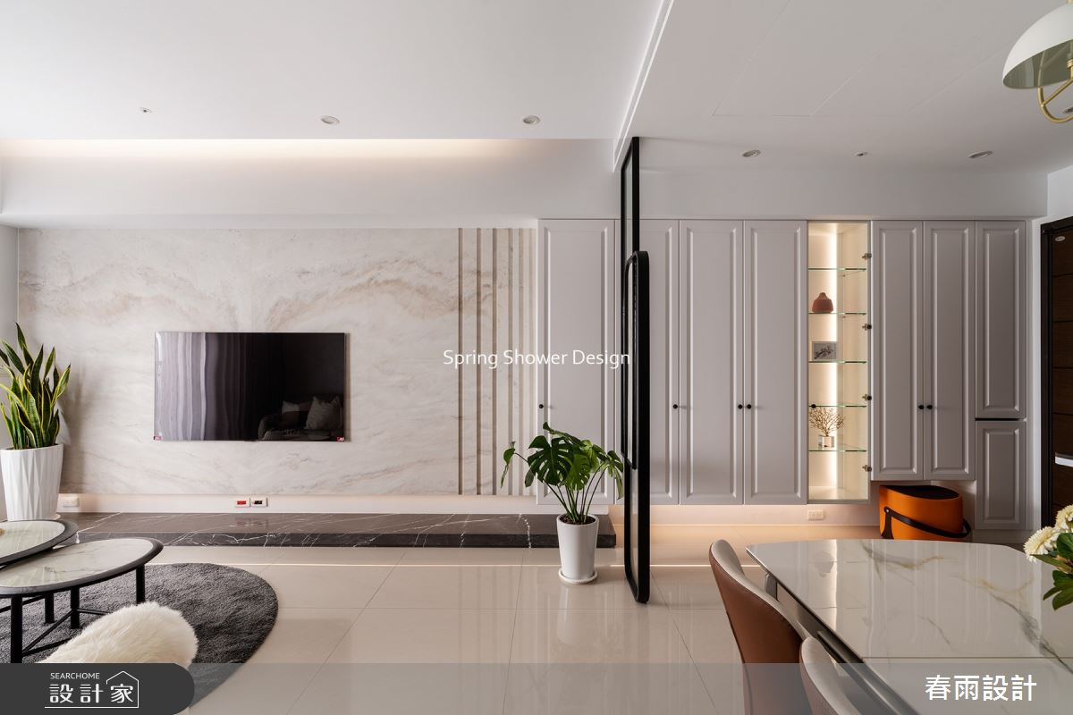 28坪新成屋(5年以下)＿現代風玄關客廳餐廳案例圖片＿春雨設計＿春雨_168 瀧淳富居之4