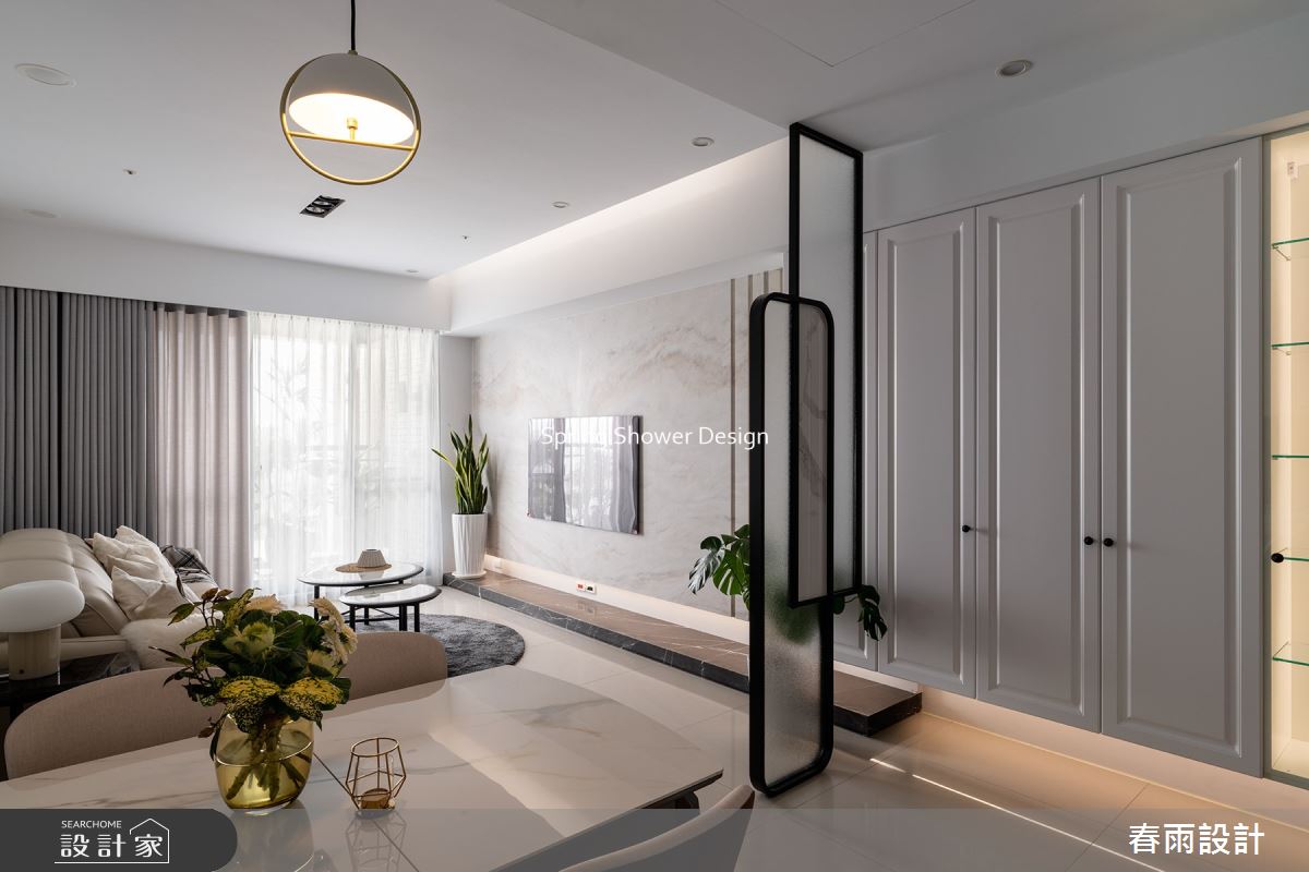 28坪新成屋(5年以下)＿現代風玄關客廳案例圖片＿春雨設計＿春雨_168 瀧淳富居之7