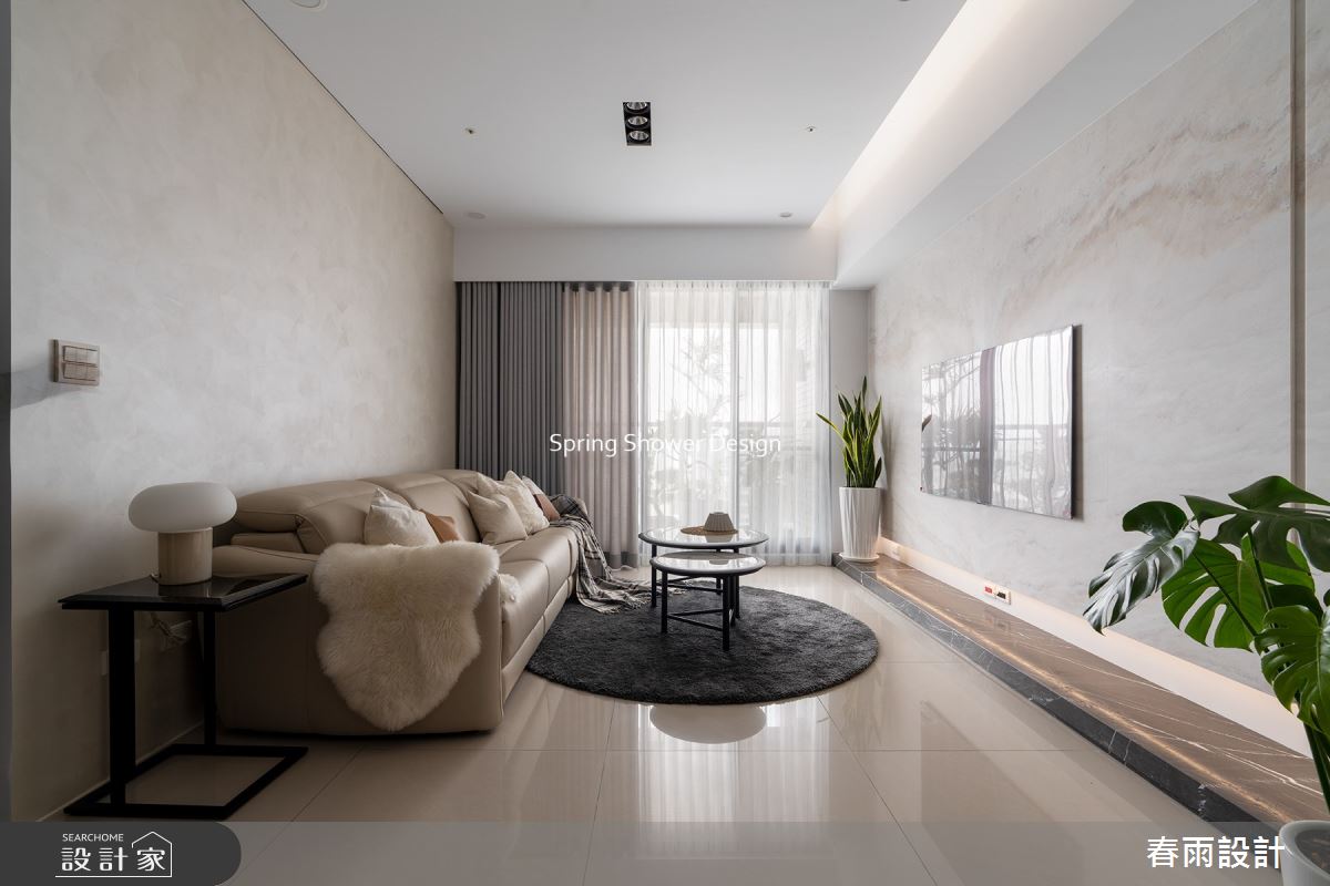 28坪新成屋(5年以下)＿現代風客廳案例圖片＿春雨設計＿春雨_168 瀧淳富居之10