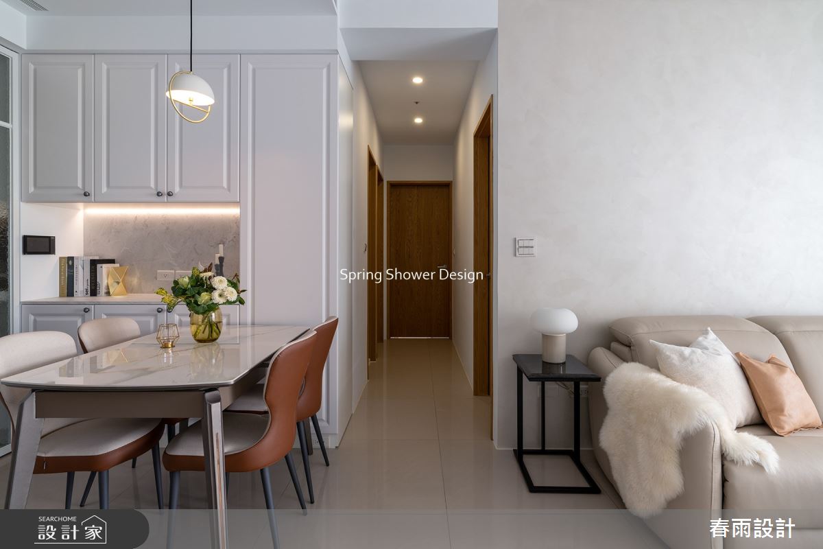 28坪新成屋(5年以下)＿現代風客廳餐廳走廊案例圖片＿春雨設計＿春雨_168 瀧淳富居之15