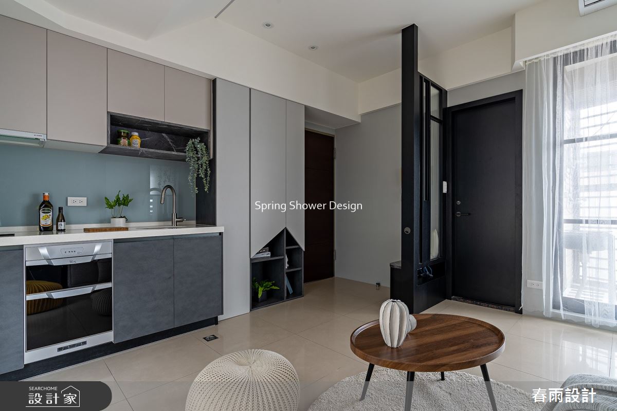 老屋(16~30年)＿現代風玄關客廳廚房案例圖片＿春雨設計＿春雨_169 永元路之16
