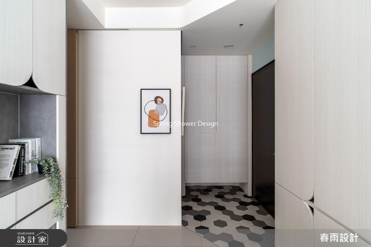 15坪新成屋(5年以下)＿現代風玄關案例圖片＿春雨設計＿春雨_171 遠雄CASA之3