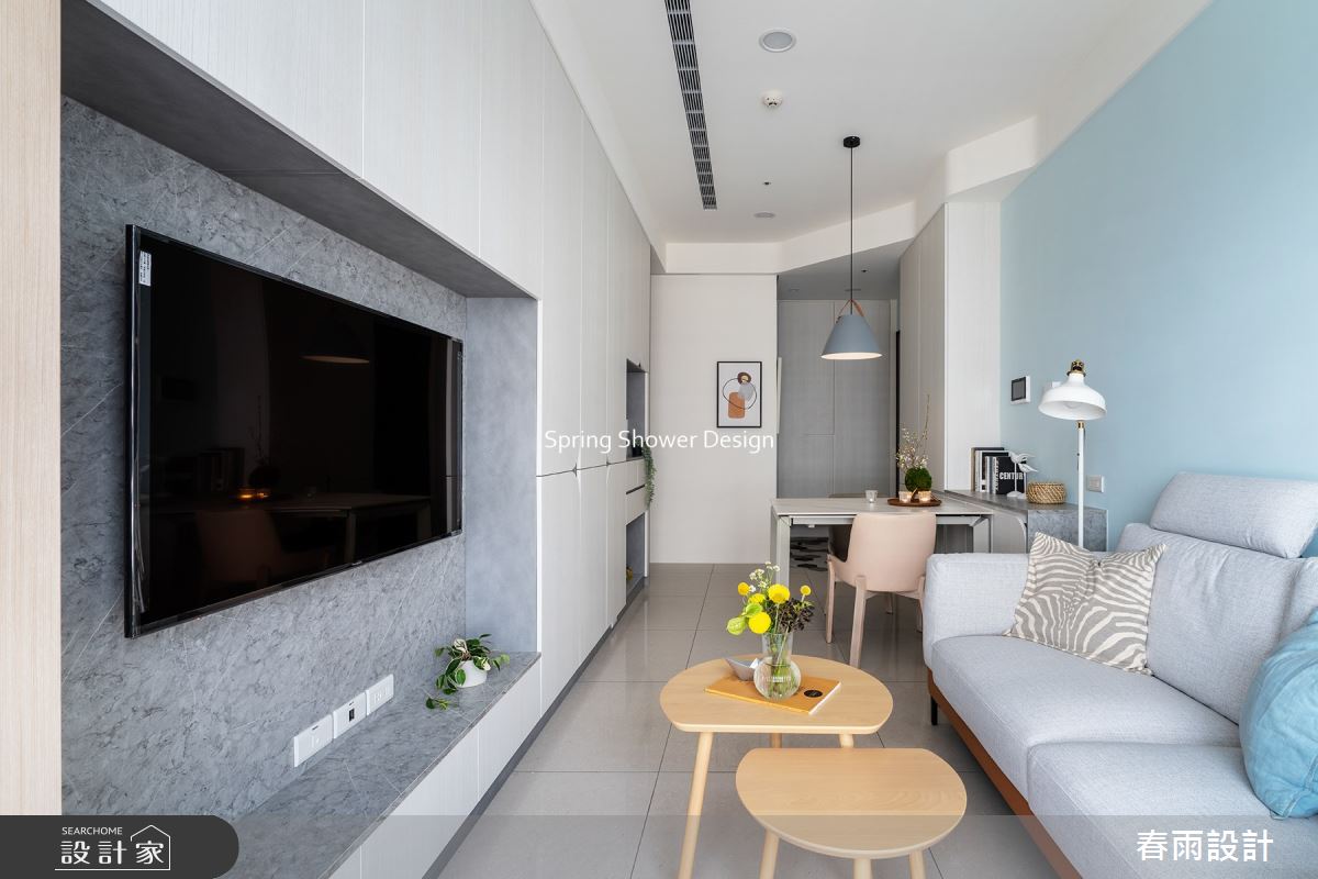 15坪新成屋(5年以下)＿現代風客廳案例圖片＿春雨設計＿春雨_171 遠雄CASA之19